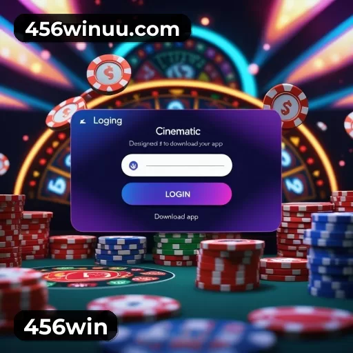 Campos de e-mail e senha na entrada da conta 456win